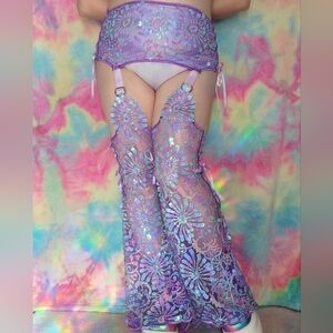 Prism Kisses Blossom Garter Bell Chaps